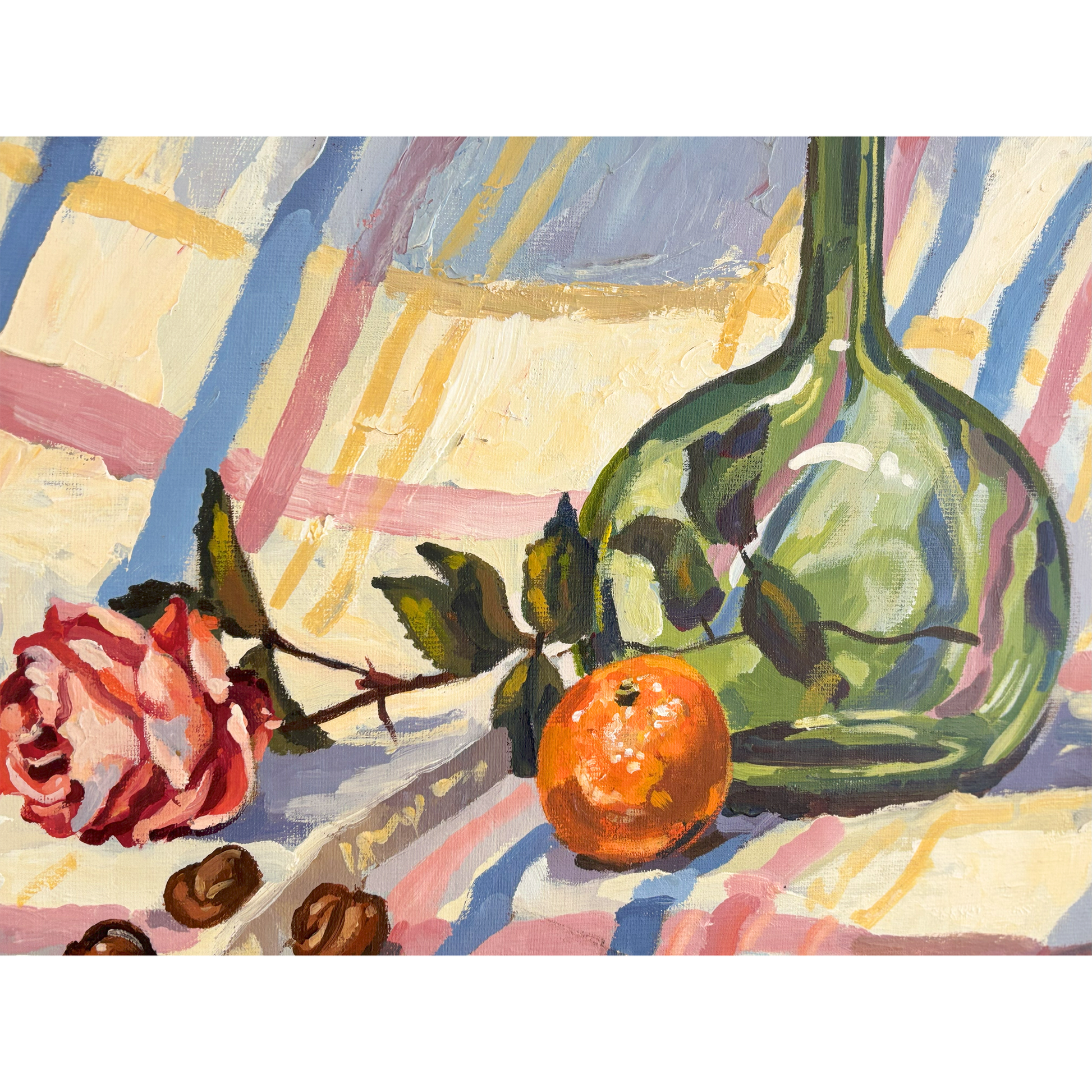 Still Life on Checkered Cloth - Beeches Art Collective