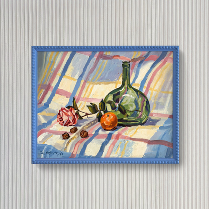 Still Life on Checkered Cloth - Beeches Art Collective