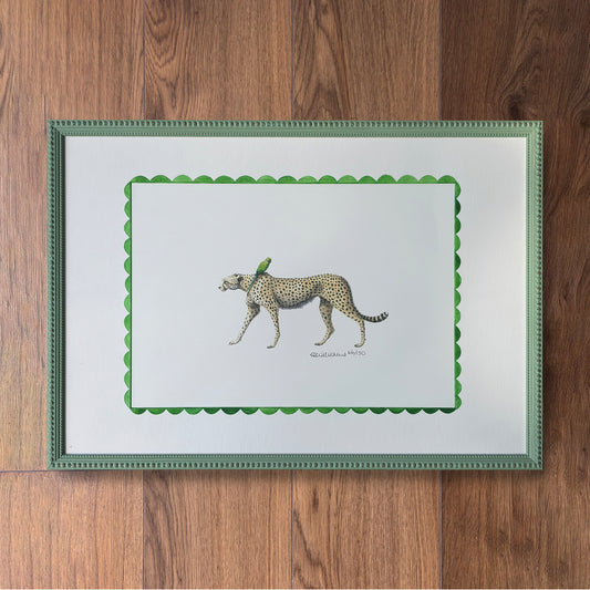 The Cheetah and the Green Parrot